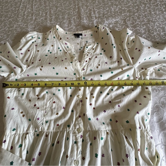 Talbots Poplin Shirtdress - Blissful Floral Size 16 - Picture 16 of 16
